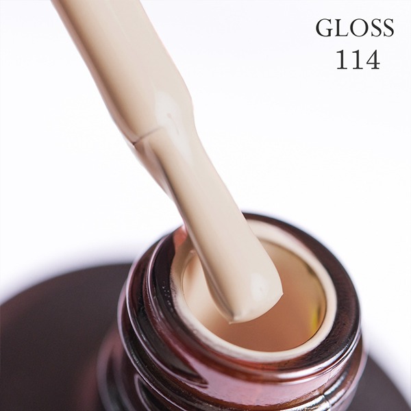 Gel polish GLOSS 114 (coffee with milk), 11 ml