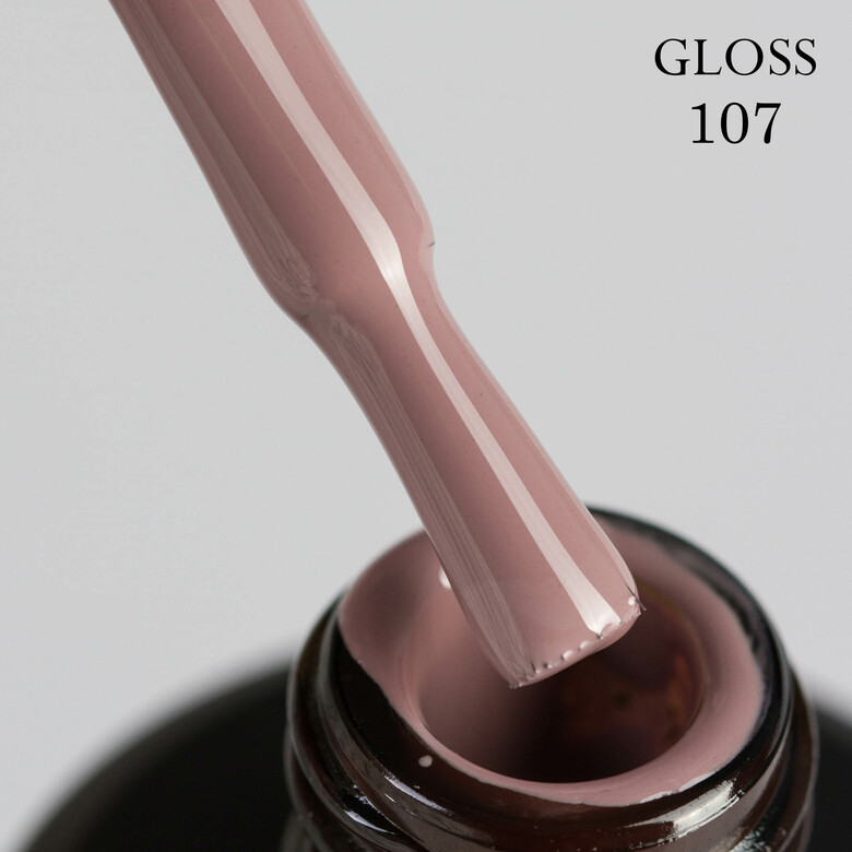 Gel polish GLOSS 107 (pink brown), 11 ml