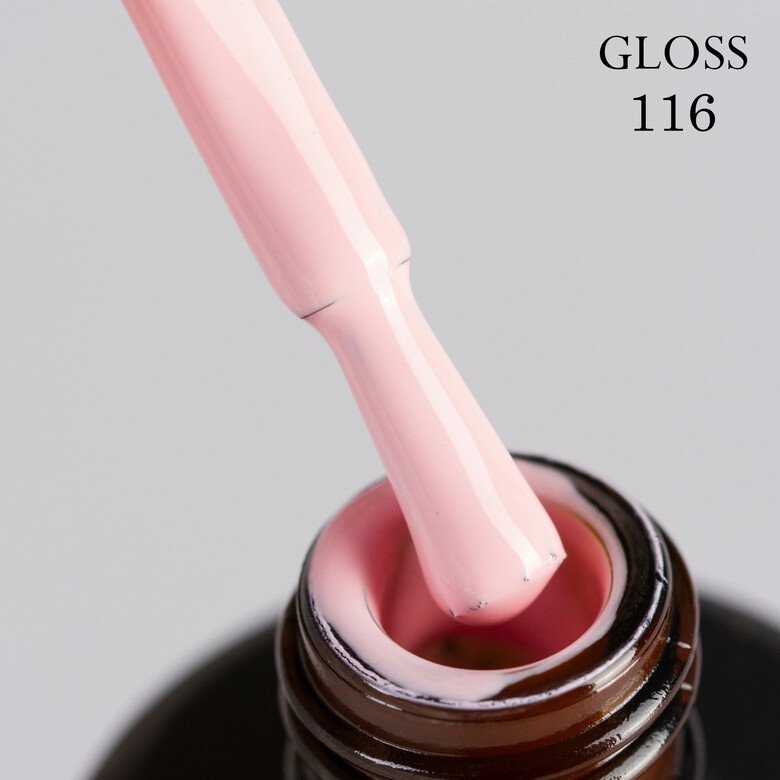 Gel polish GLOSS 116 (pink milky), 11 ml