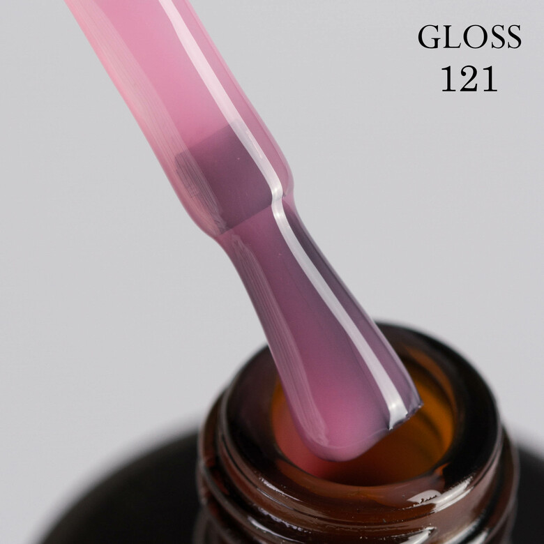 Gel polish GLOSS 121 (pink camouflage), 11 ml