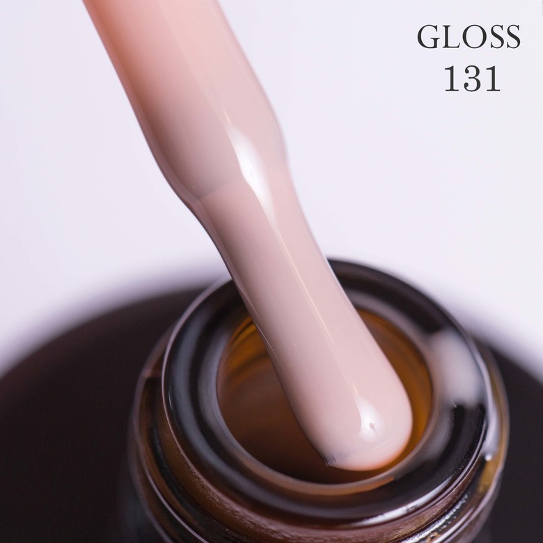 Gel polish GLOSS 131 (light peach camouflage), 11 ml