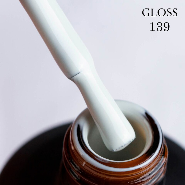 Gel polish GLOSS 139 (gray white), 11 ml