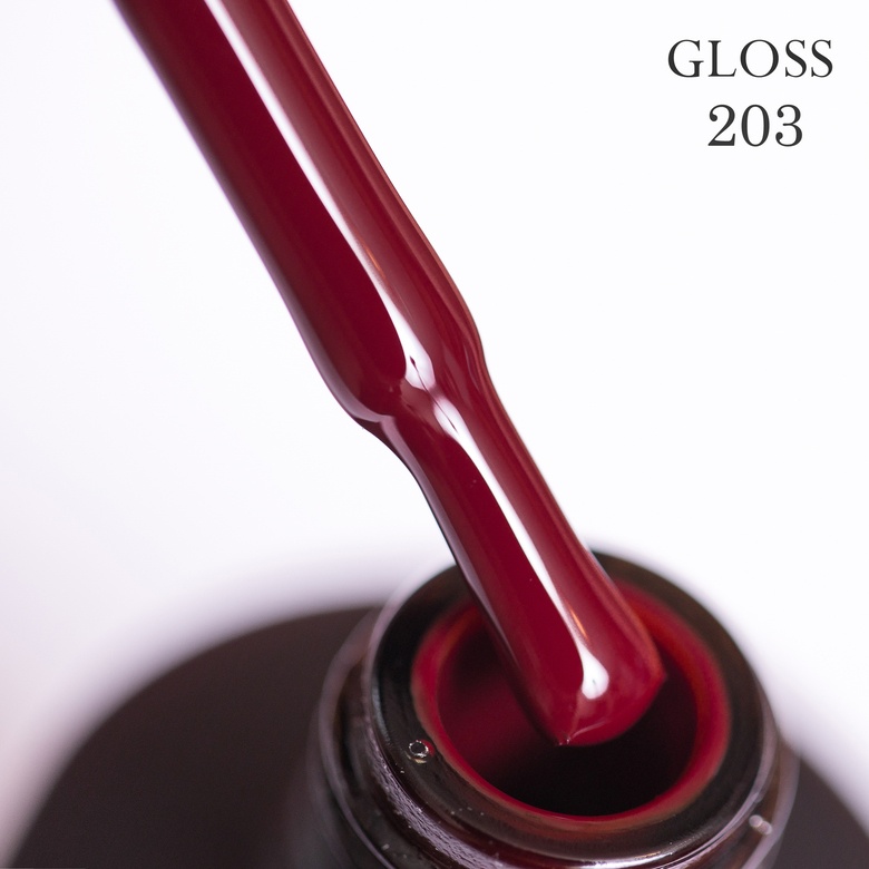 Gel polish GLOSS 203 (vinous), 11 ml