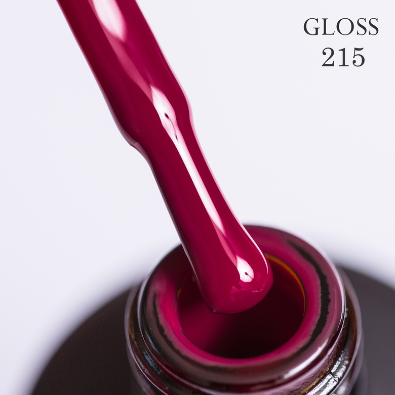 Gel polish GLOSS 215 (muted fuchsia), 11 ml