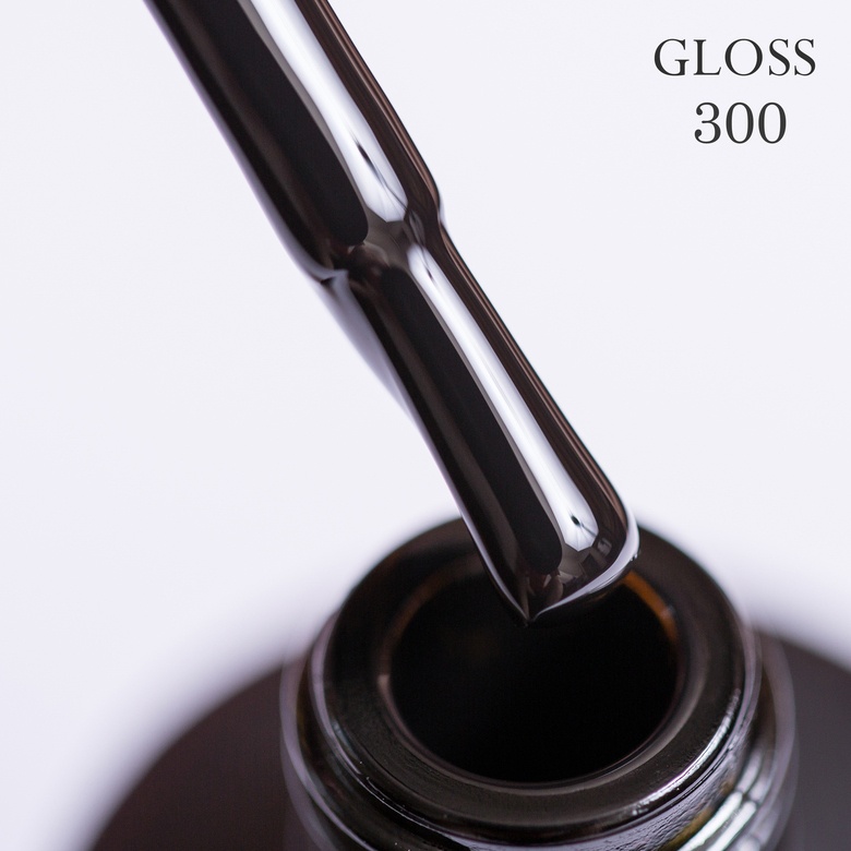 Gel polish GLOSS 300 (black), 11 ml