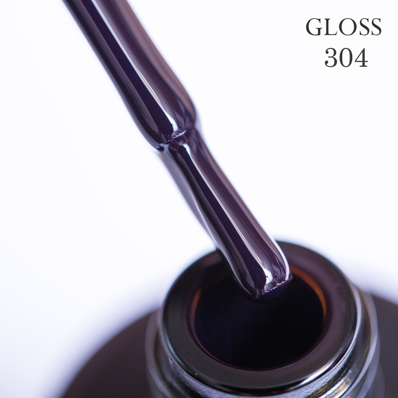 Gel polish GLOSS 304 (dark violet), 11 ml