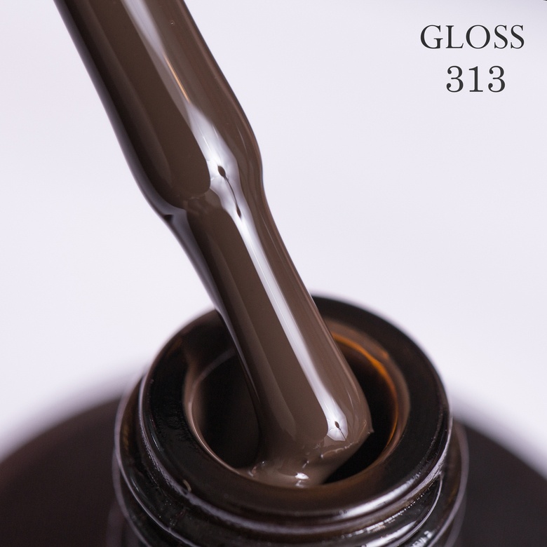 Gel polish GLOSS 313 (cold chocolate), 11 ml