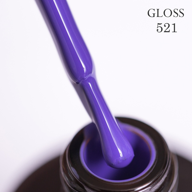 Gel polish GLOSS 521 (azure blue), 11 ml