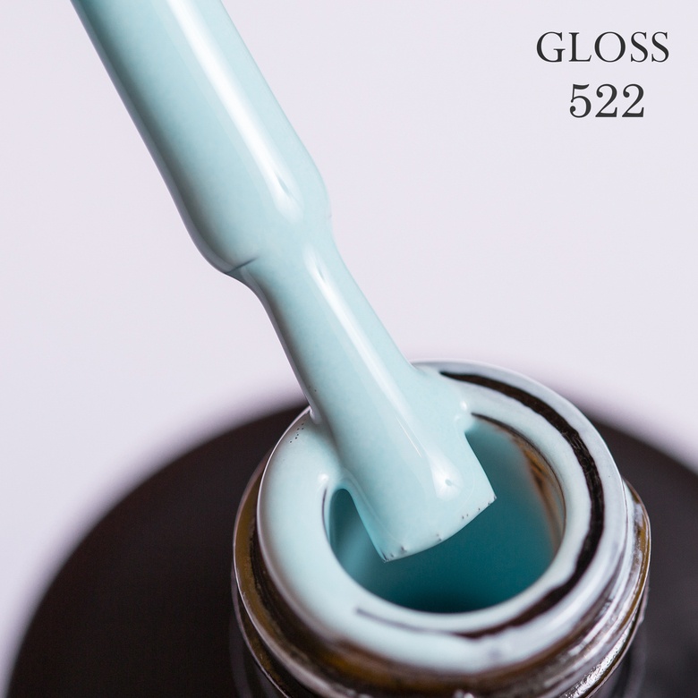 Gel polish GLOSS 522 (light blue), 11 ml