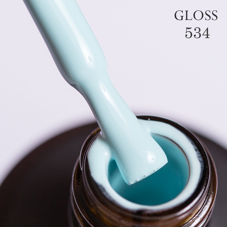 Gel polish GLOSS 534 (light blue), 11 ml