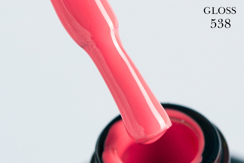 Gel polish GLOSS 538 (coral pink) 11 ml