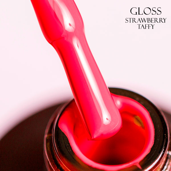 Gel polish GLOSS Strawberry Taffy 500 (neon bright strawberry), 11 ml