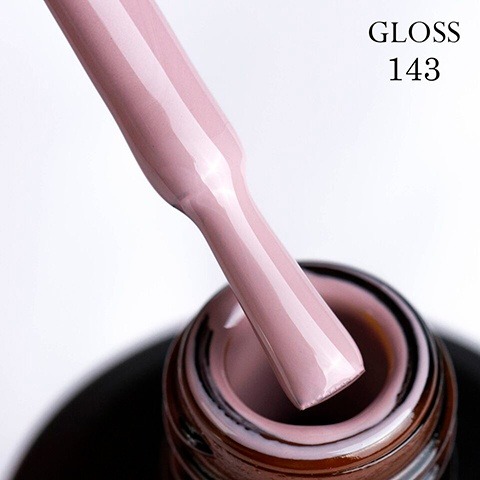 Gel polish GLOSS 143 (pink coffee), 11 ml