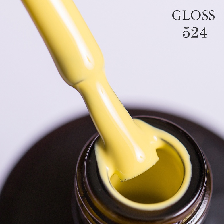 Gel polish GLOSS 524 (yellow-cream), 11 ml