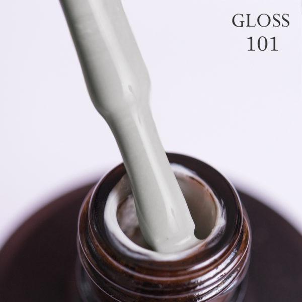 Gel polish GLOSS 101 (light grey), 11 ml