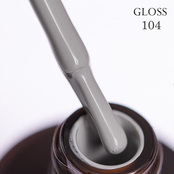 Gel polish GLOSS 104 (classic gray), 11 ml