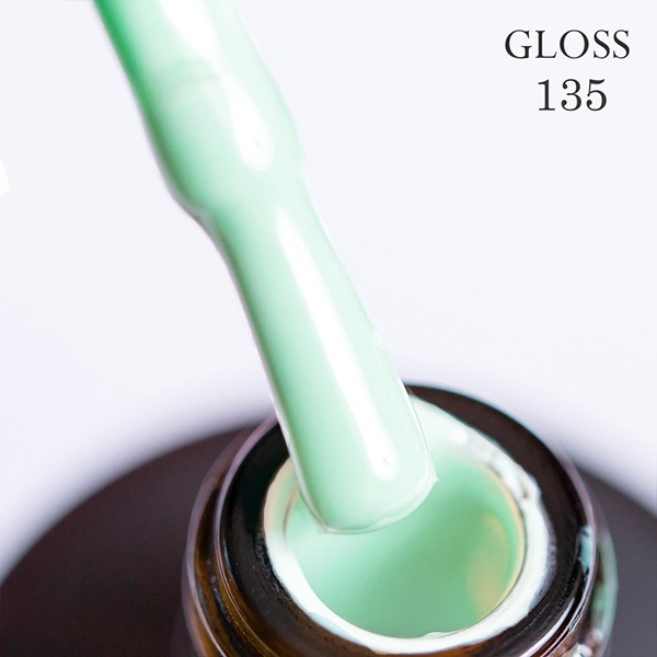 Gel polish GLOSS 135 (soft mint), 11 ml