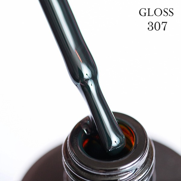 Gel polish GLOSS 307 (deep green), 11 ml