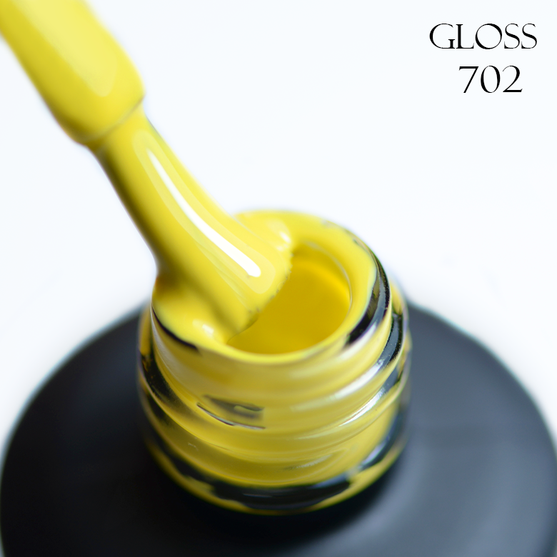 Gel polish GLOSS 702 (yellow green), 11 ml