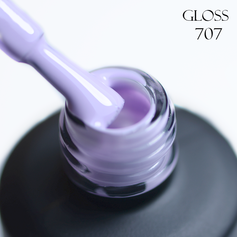 Gel polish GLOSS 707 (cold light lilac), 11 ml