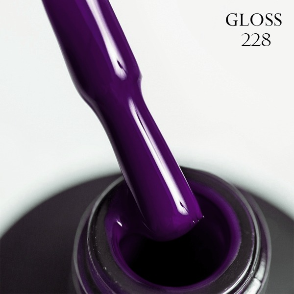 Gel polish GLOSS 228 (deep violet), 11 ml