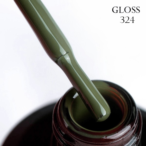 Gel polish GLOSS 324 (olive), 11 ml