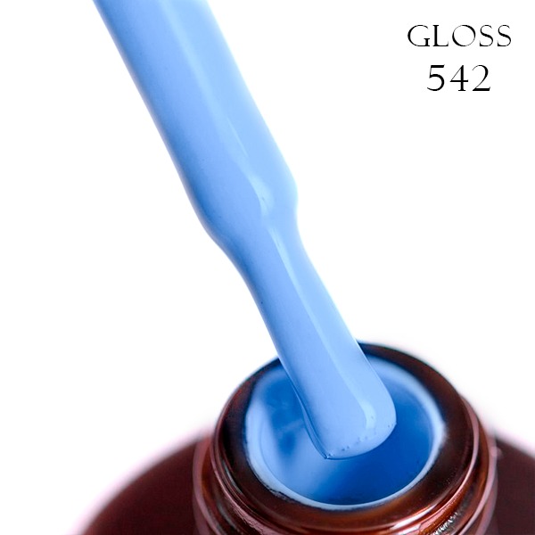 Gel polish GLOSS 542 (sky-blue), 11 ml