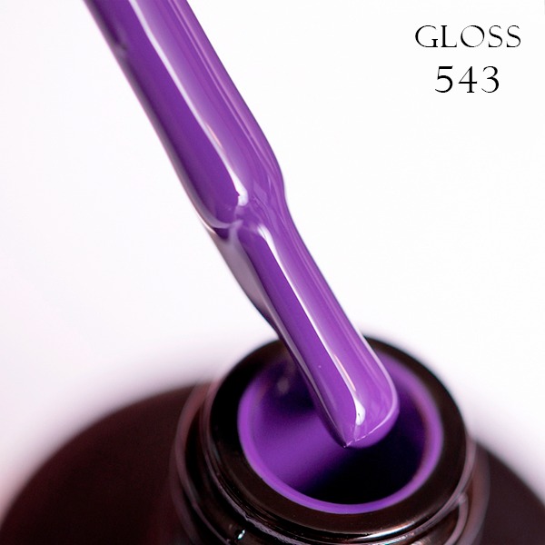 Gel polish GLOSS 543 (dark grape), 11 ml