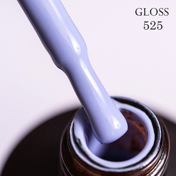 Gel polish GLOSS 525 (pale cornflower), 11 ml